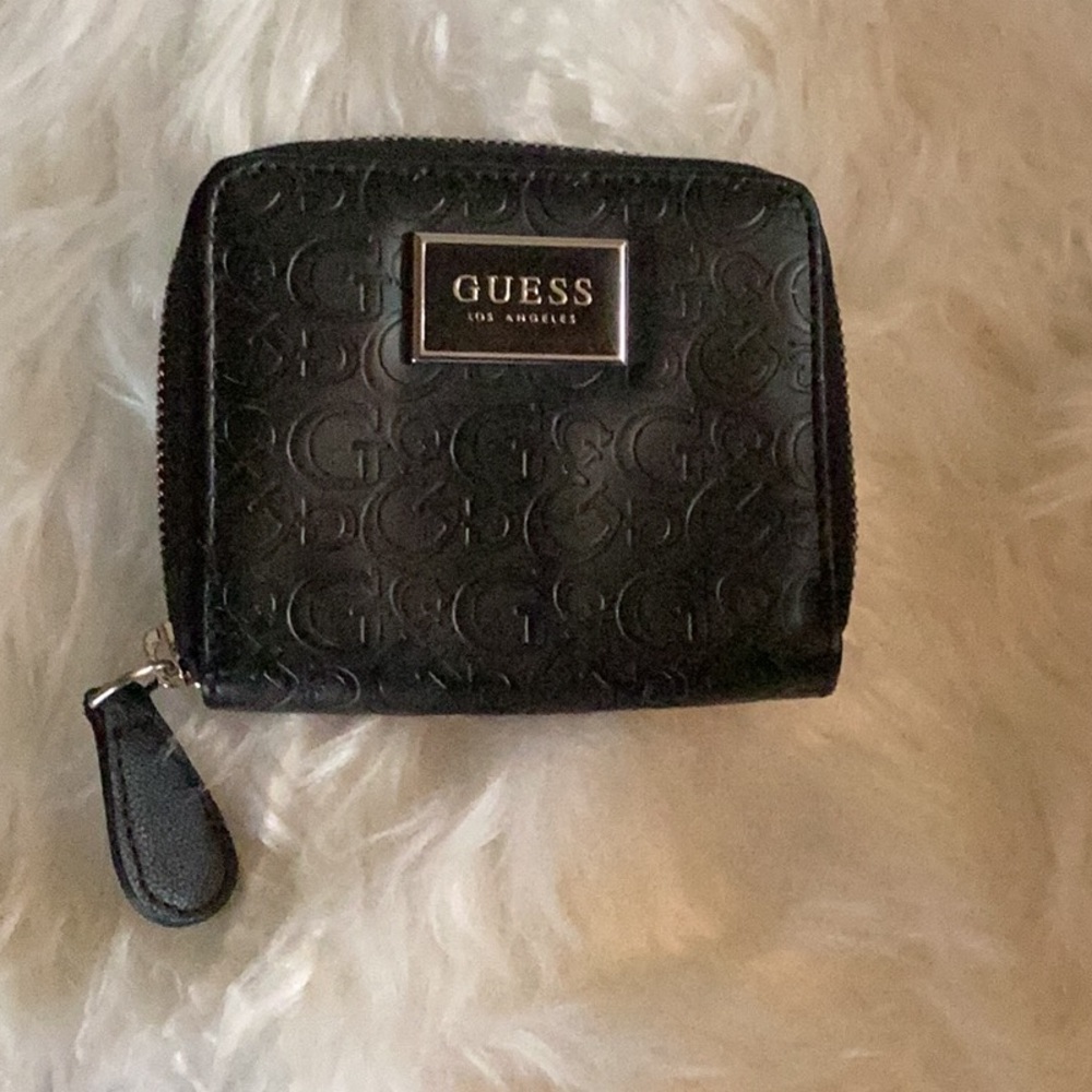 GUESS Black Embossed Wallet